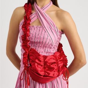 Damson Madder ruched bag